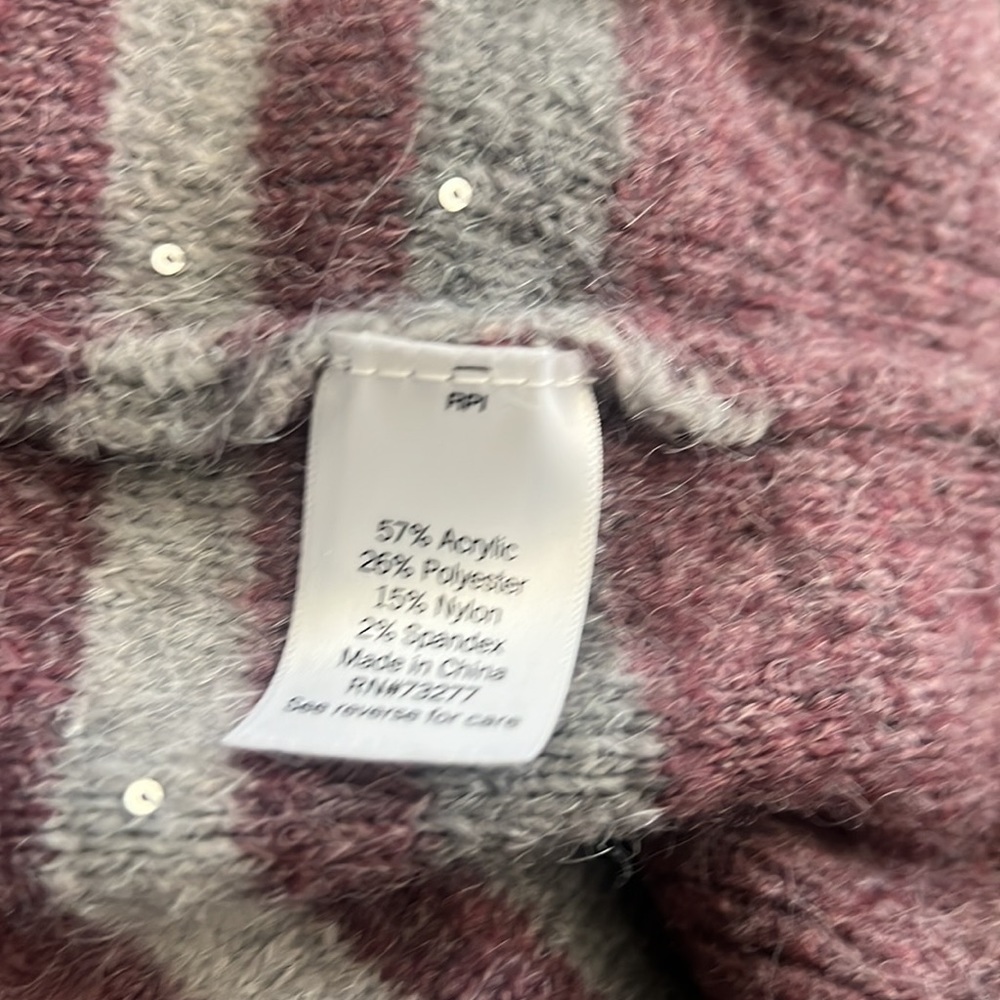 Nine West Hooded Shine Sweater size S - Picture 5 of 6
